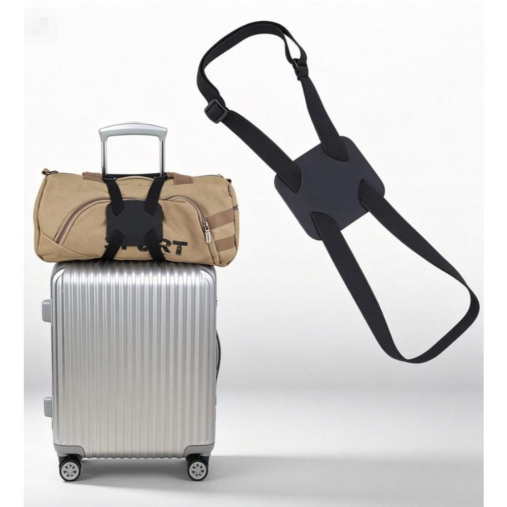 Leather Strap Quick Release - Black Adjustable Luggage Bungee Strap with