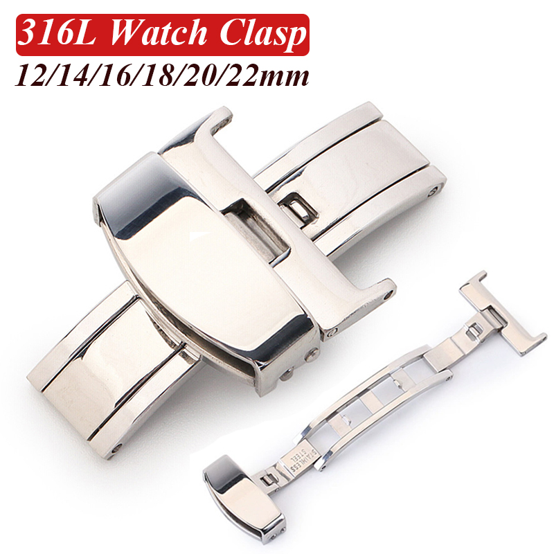 Butterfly Clasp Deployant - 316L Stainless Steel Butterfly Buckle Watch