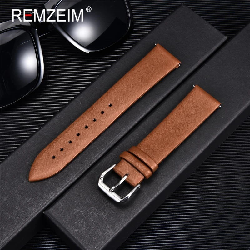 Suede Strap Watch - Ultra-thin Genuine Leather Watchband Watch Belt