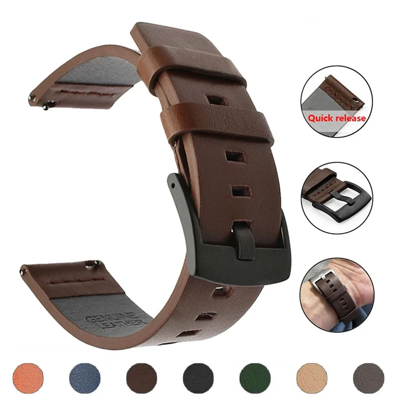 Leather Strap Quick Release - 20mm 22mm Watch Band Quick Release
