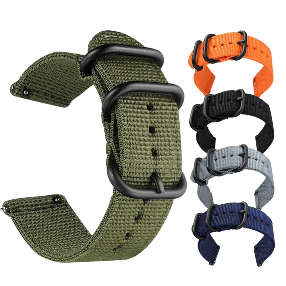 Canvas Strap Watch - 20mm 22 mm Canvas Sport Nylon