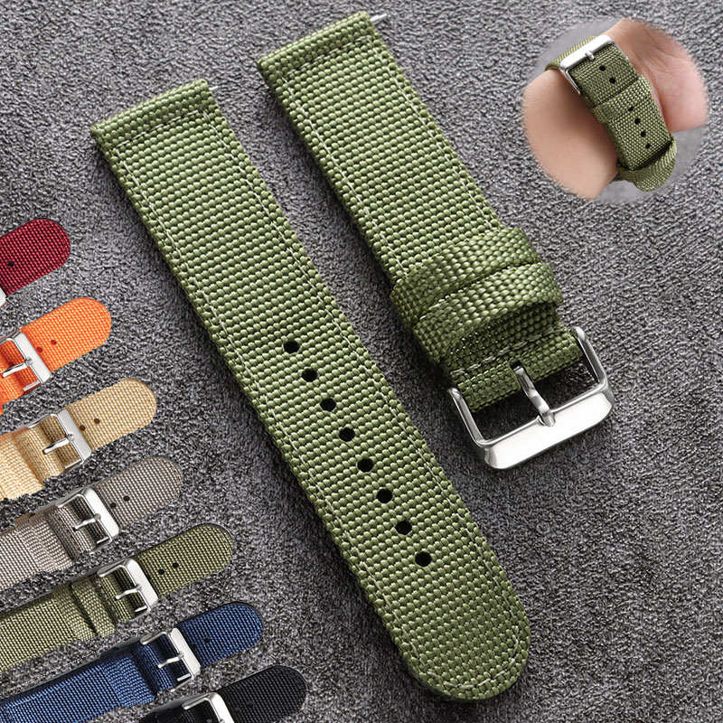 Canvas Strap Watch - 18mm 20mm 22mm 24mm Nylon Watch