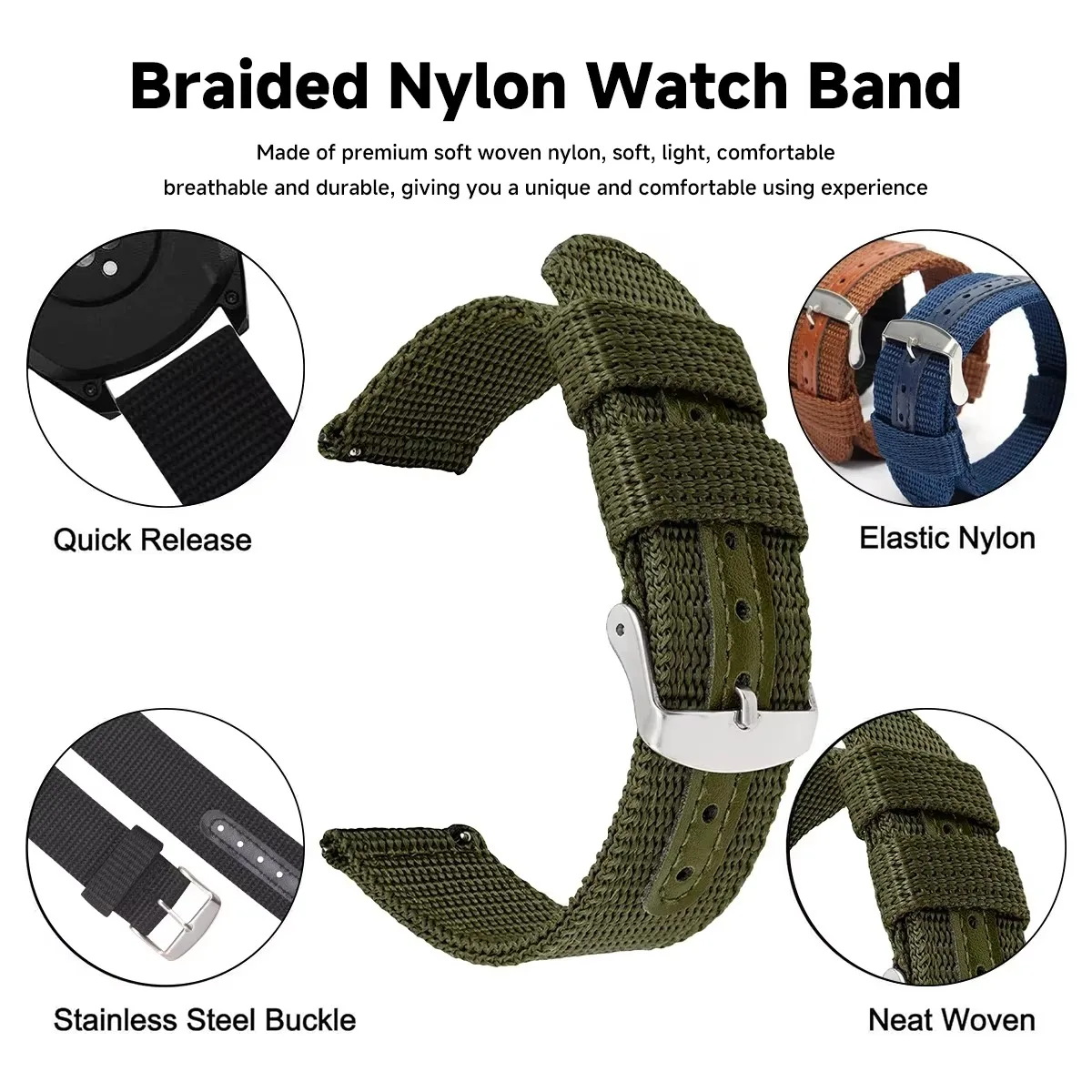 High Quality Nylon Canvas Watc - Canvas Strap Watch ulasan dan harga