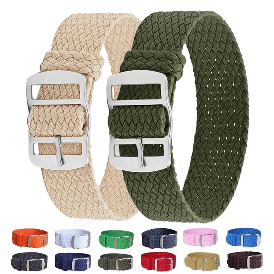 14mm 16mm 18mm 20mm 22mm Perlo - Perlon Strap Woven ulasan dan harga