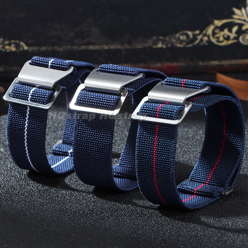18/20/22mm Elastic Nylon Watch - Parachute Strap Elastic ulasan dan harga