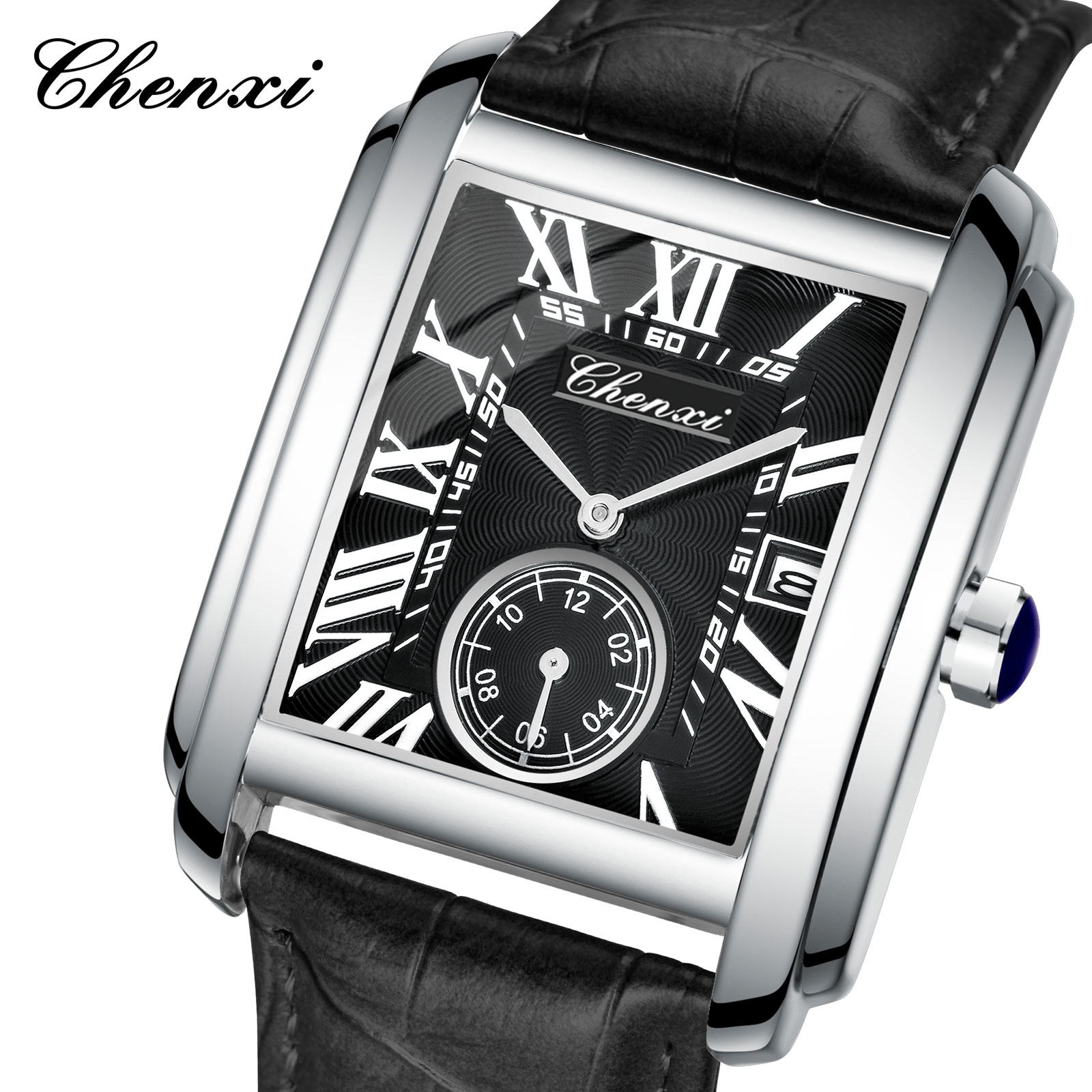 Chenxi 8216 New Fashion Boy Cl - Leather Watch Band Men ulasan dan harga
