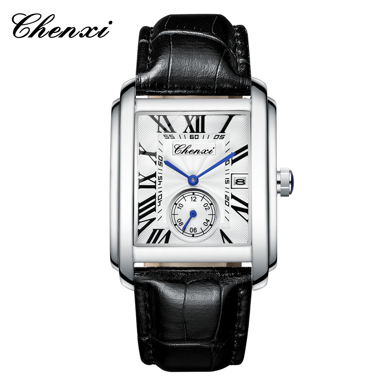 Chenxi 8216 New Fashion Boy Cl - Leather Watch Band Men ulasan dan harga