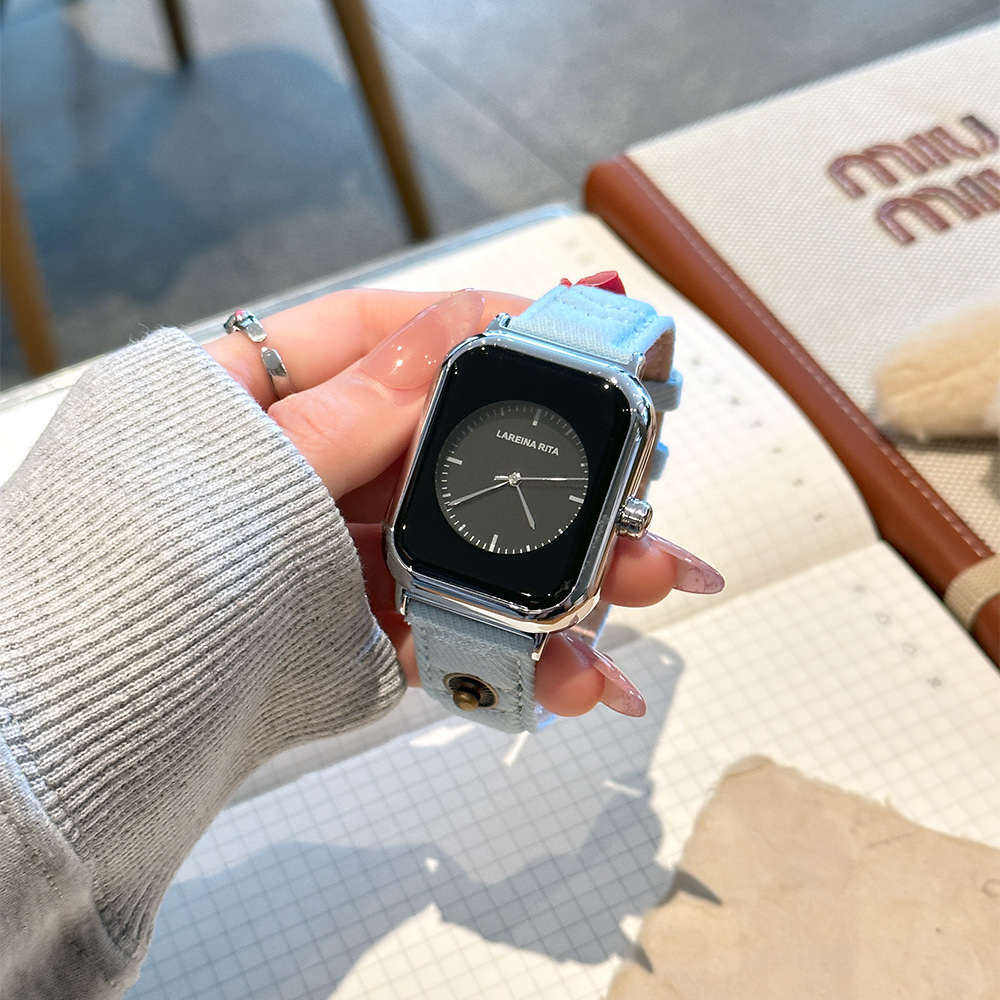 New Stylish Square Watch With  - Canvas Strap Watch ulasan dan harga