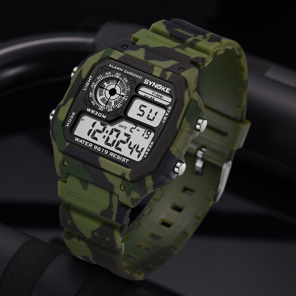 Synoke Outdoor Military Digita - Canvas Strap Watch ulasan dan harga