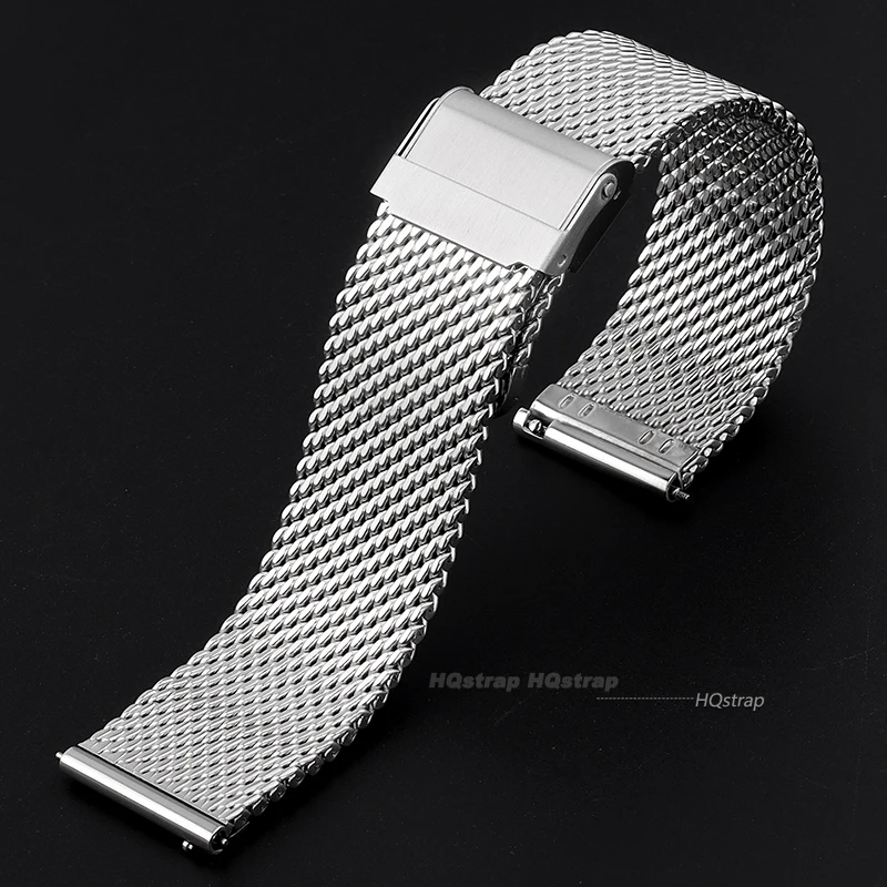 0.6mm 1.0mm Milanese Mesh Stra - Mesh Strap Metal ulasan dan harga