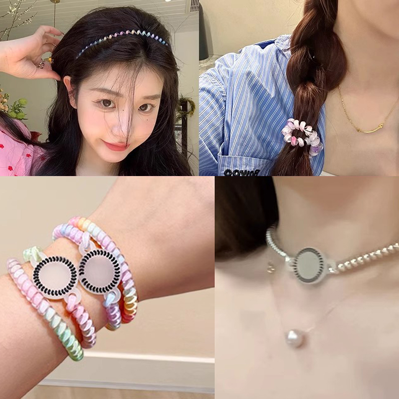 Elastic Fashion Telephone Line - Silicone Band Women ulasan dan harga