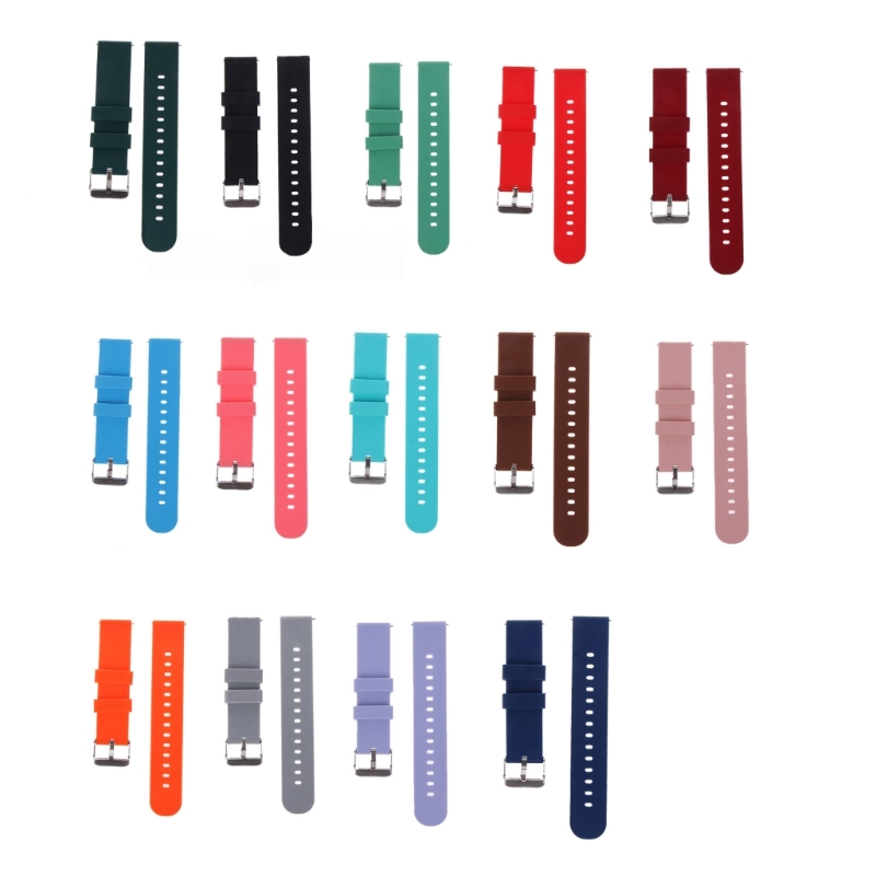 Silicone Strap 20/22mm Soft Qu - Silicone Watch Band 22Mm ulasan dan harga