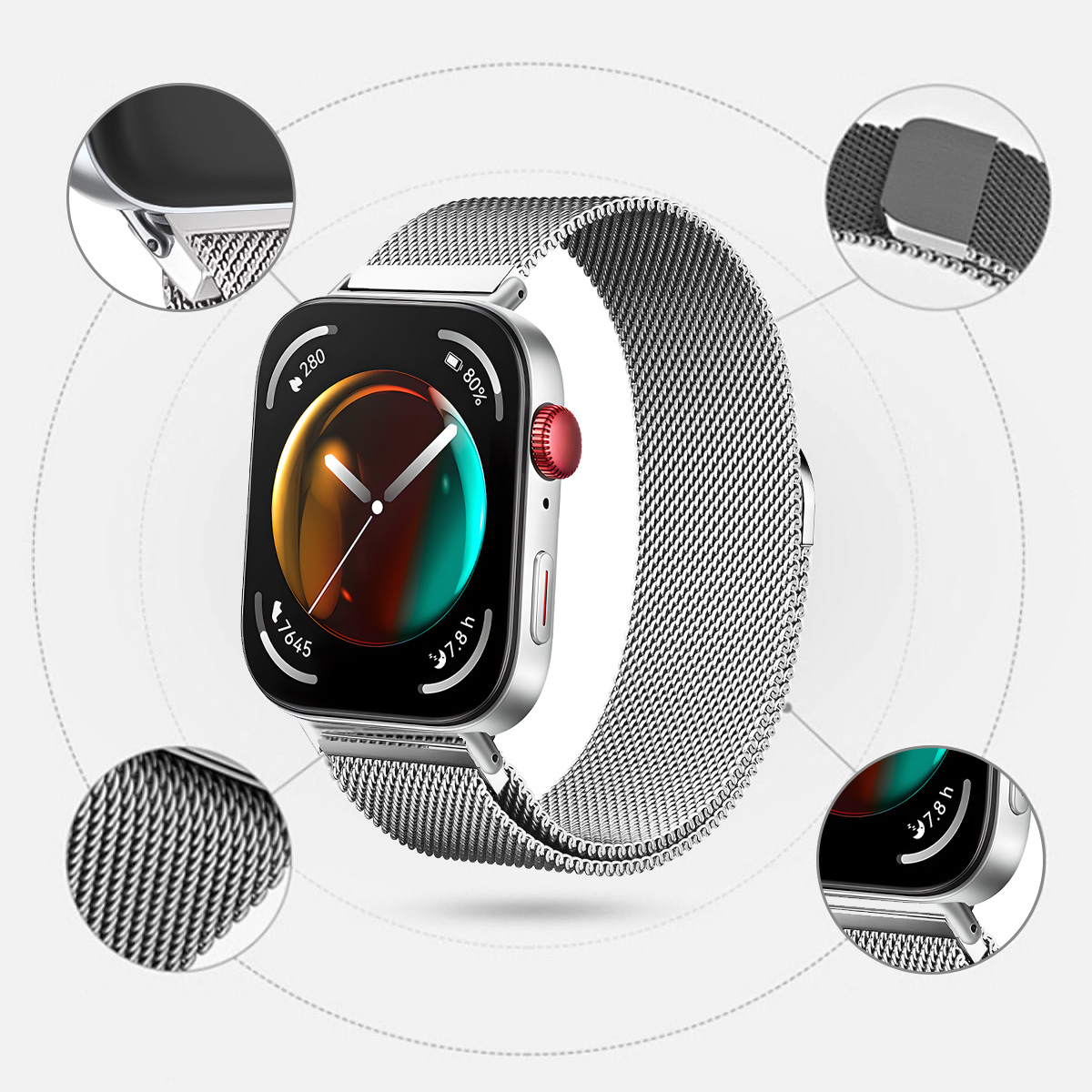 Milanese Magnetic Loop Strap f - Milanese Loop Magnetic ulasan dan harga
