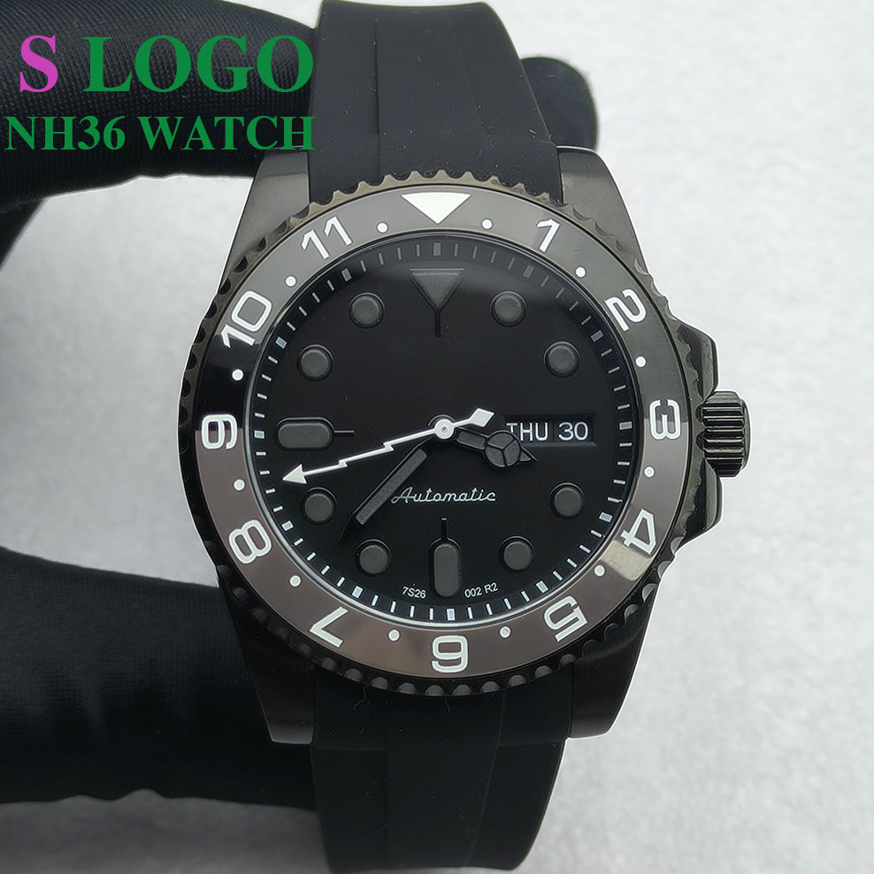 40MM NH36 Watch Black Men's St - Stainless Bracelet Diver ulasan dan harga