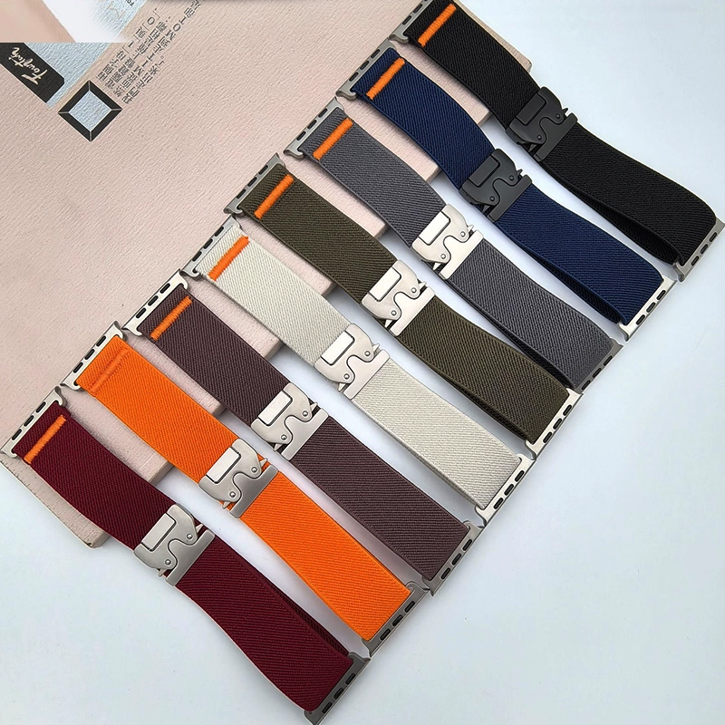 Nylon Strap for Apple Watch ba - Parachute Strap Elastic ulasan dan harga