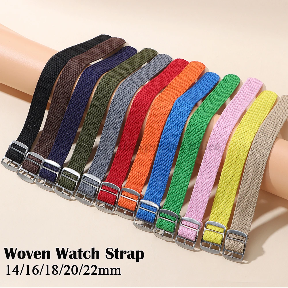 14mm 16mm 18mm 20mm 22mm Fabri - Perlon Strap Woven ulasan dan harga