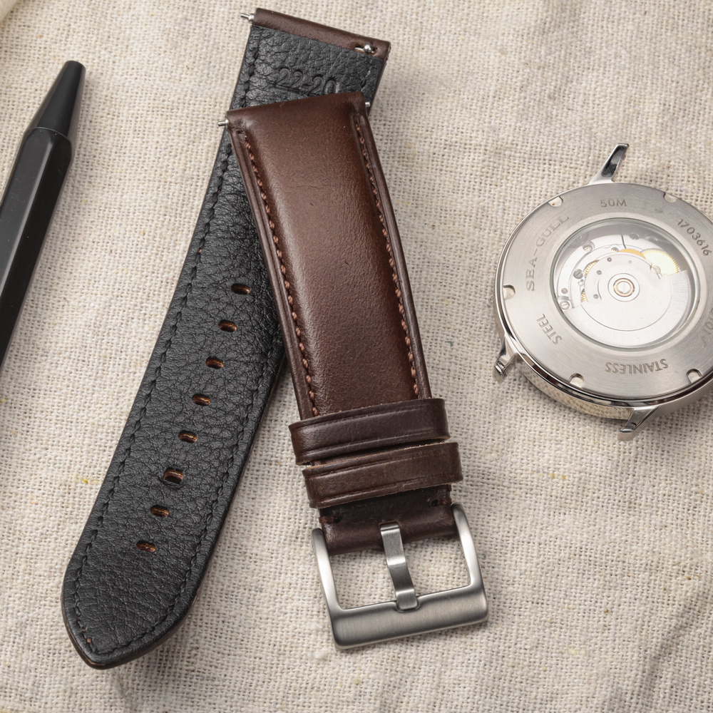 Hemsut Watch Bands Genuine Lea - Leather Strap Quick Release ulasan dan harga