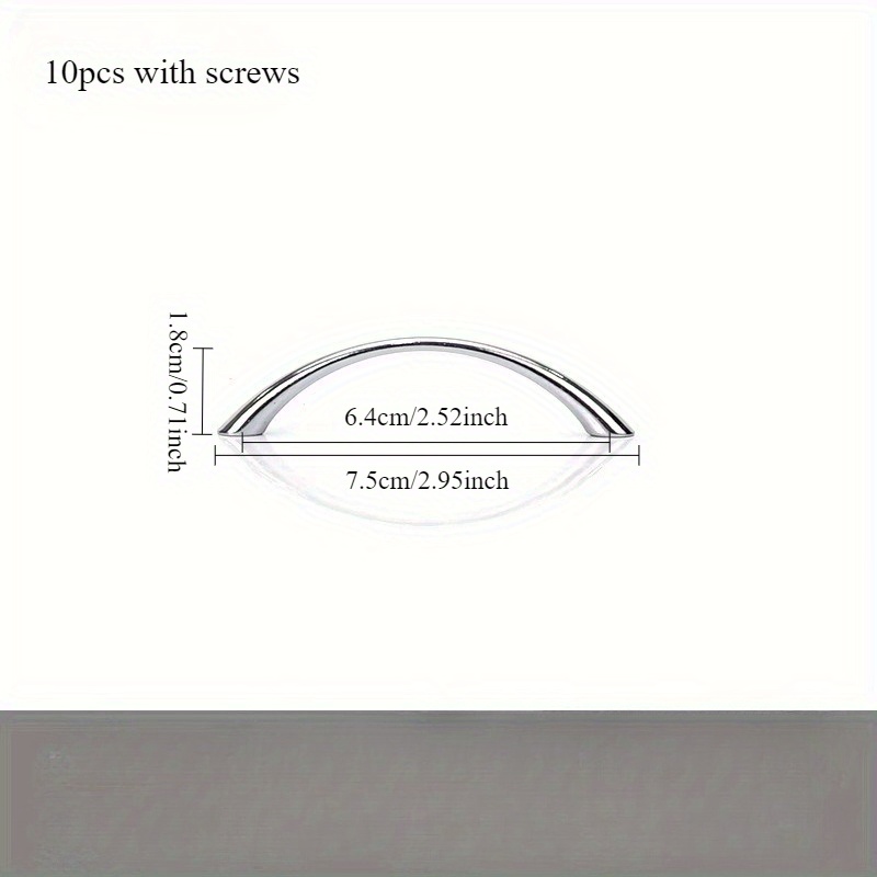 10pcs Zinc Alloy Curved Handle - Curved Spring Bar ulasan dan harga