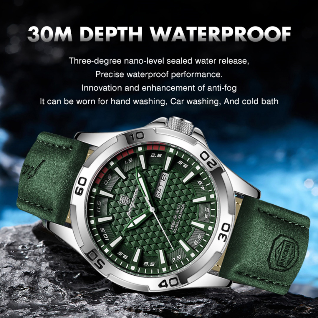 PAAZOMU Luxury Brand Men Watch - Leather Watch Band Men ulasan dan harga
