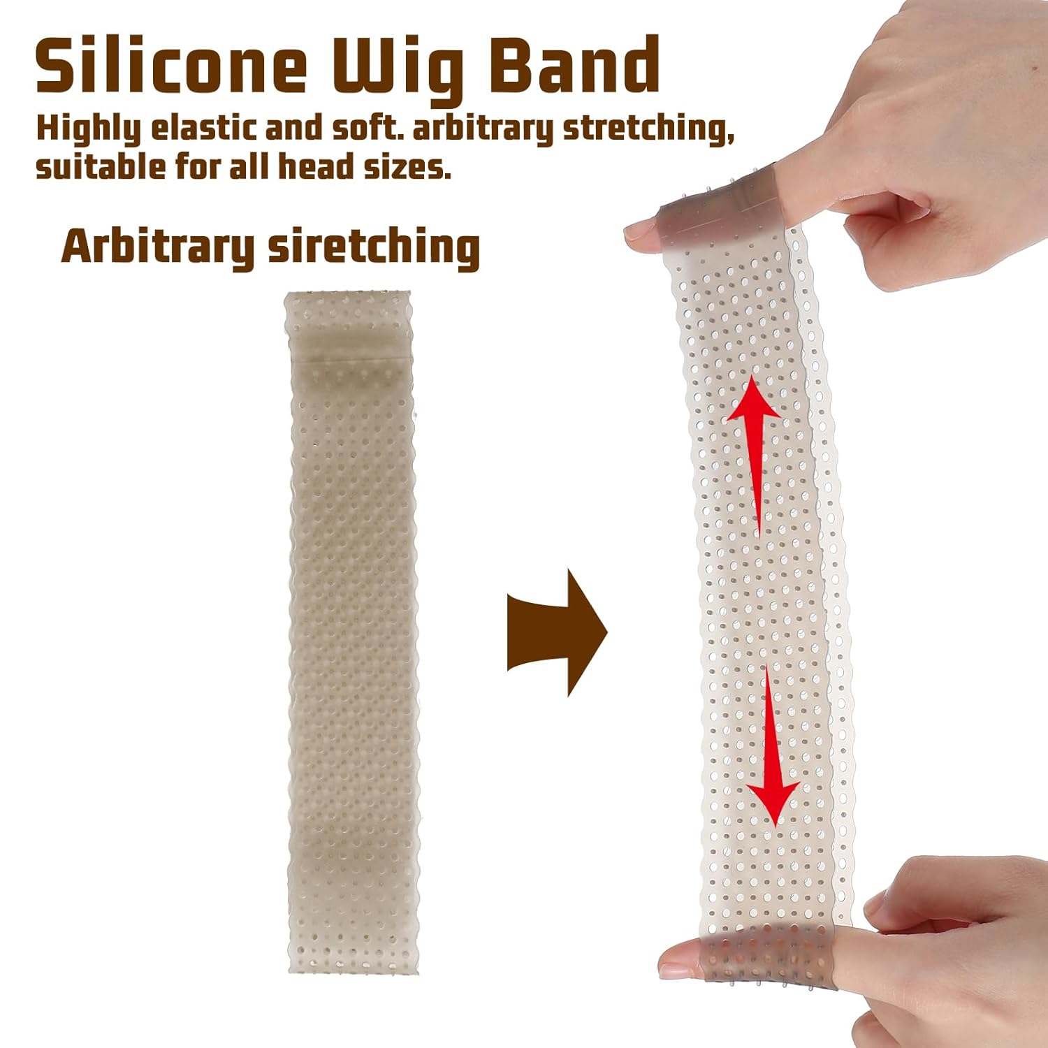 new breathable Wig Grip Band N - Silicone Band Women ulasan dan harga