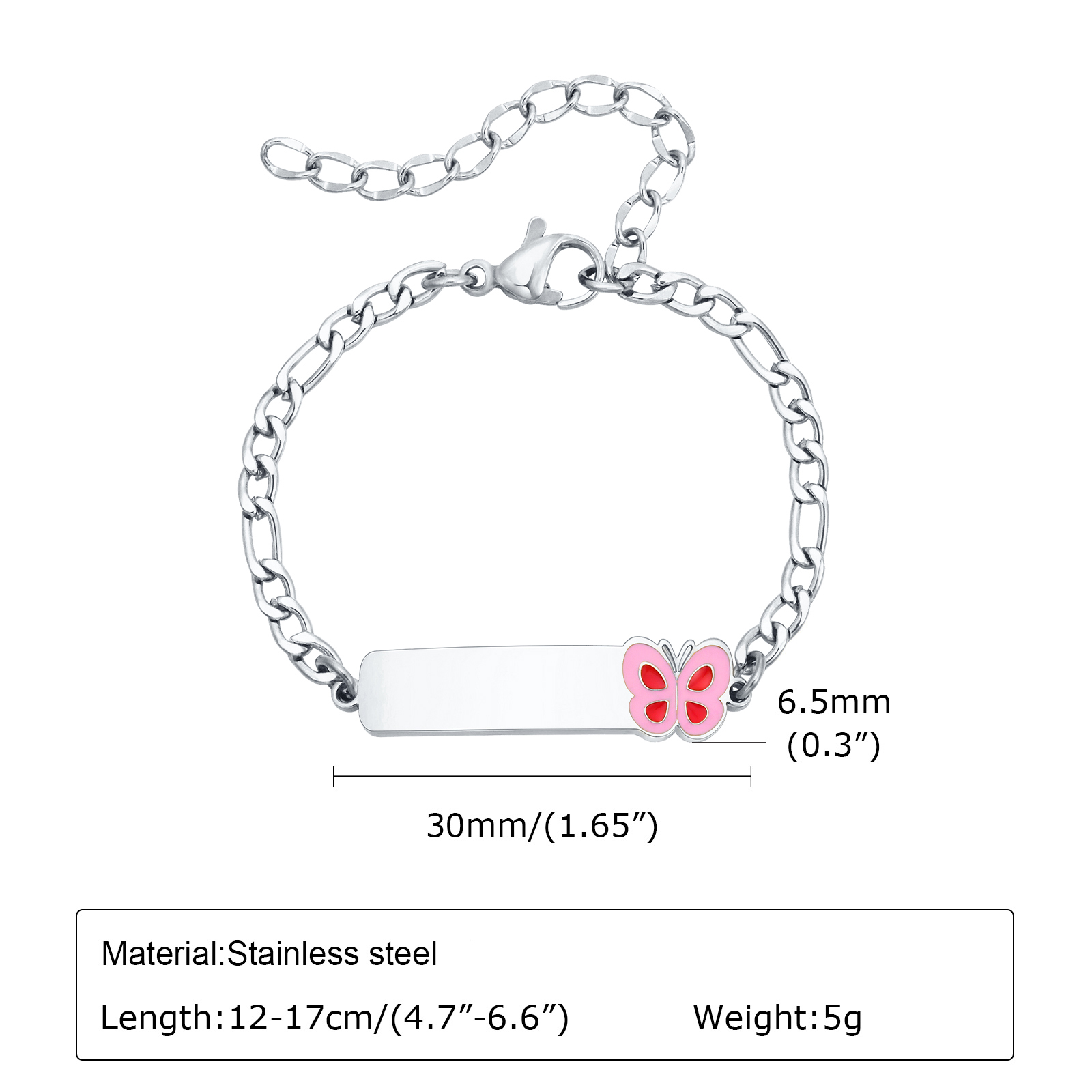 Vnox Personalized Baptism Gift - Butterfly Clasp Deployant ulasan dan harga