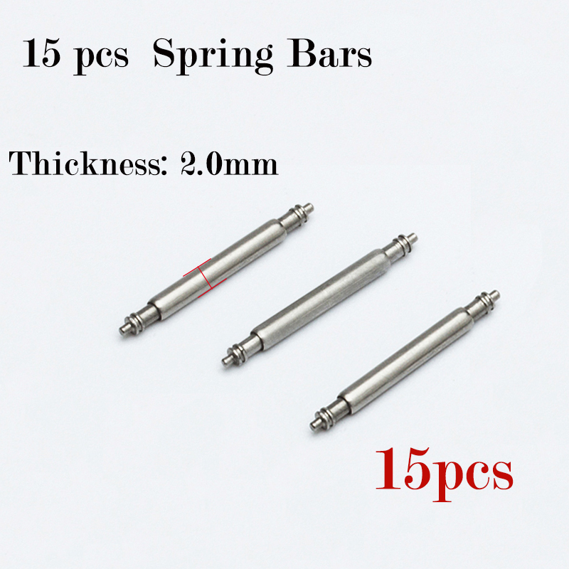15pcs Watch Band Pin 2.0mm Dia - Spring Bar Tool Set ulasan dan harga