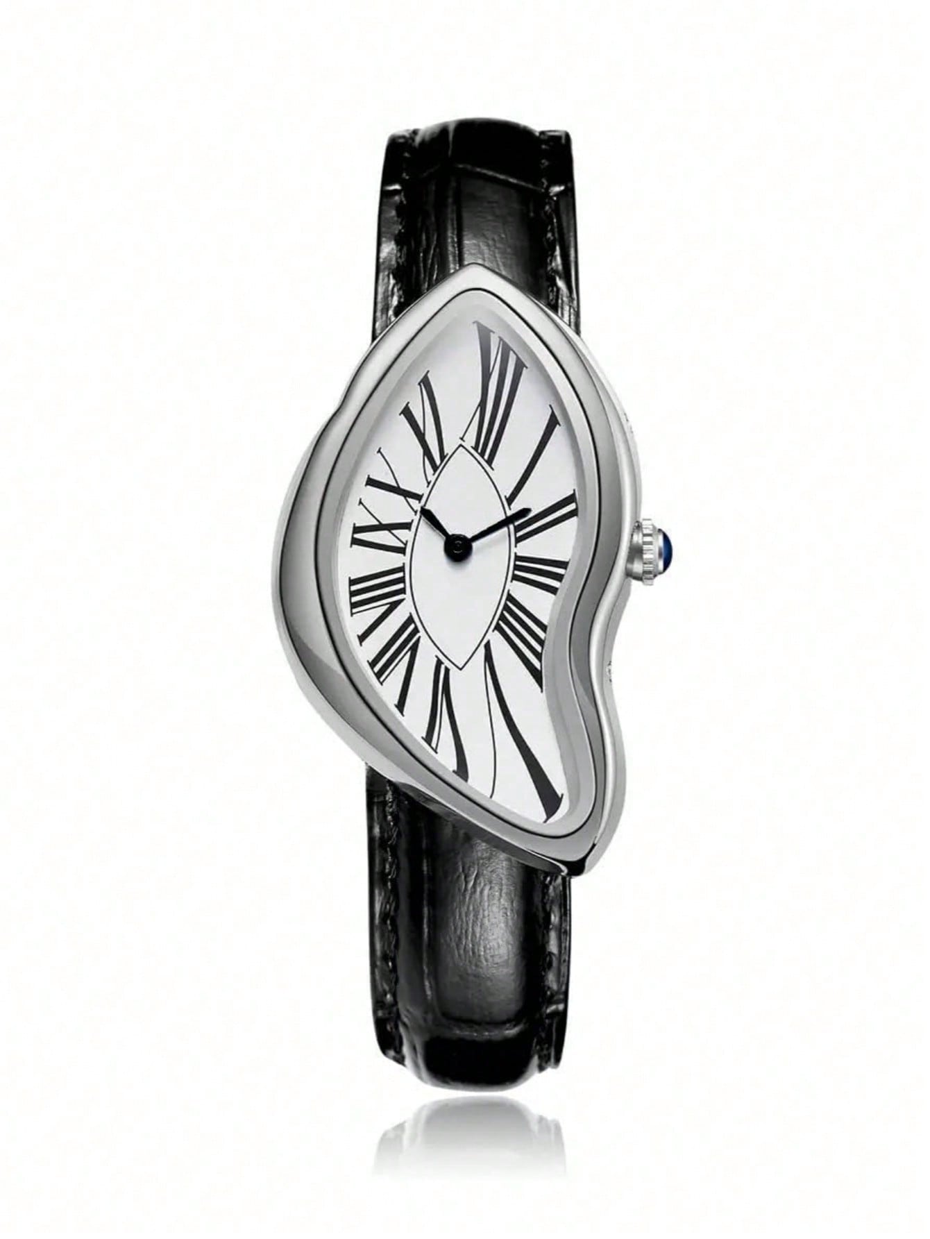 Creative Melt Luxury Watch for - Leather Watch Band Men ulasan dan harga