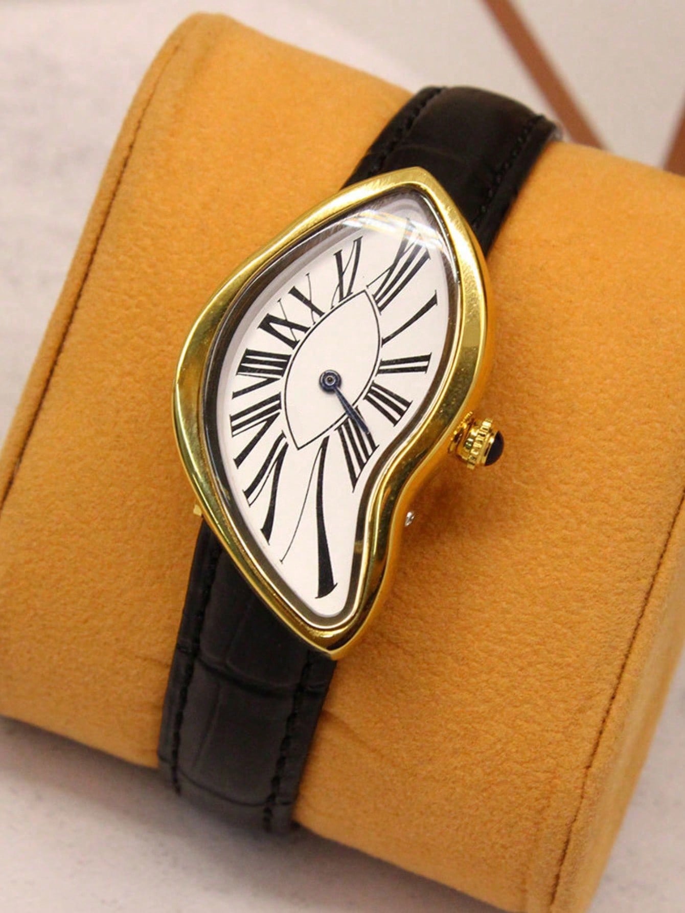 Creative Melt Luxury Watch for - Leather Watch Band Men ulasan dan harga