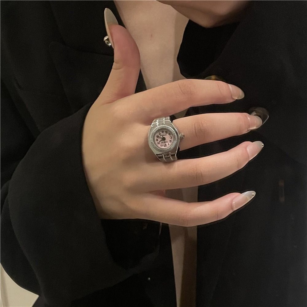 Punk Mini Finger Watch Rings A - Canvas Strap Watch ulasan dan harga