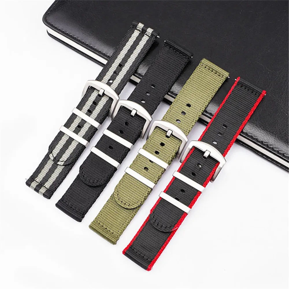18/20/22/24mm Nylon Strap Men  - Canvas Strap Watch ulasan dan harga