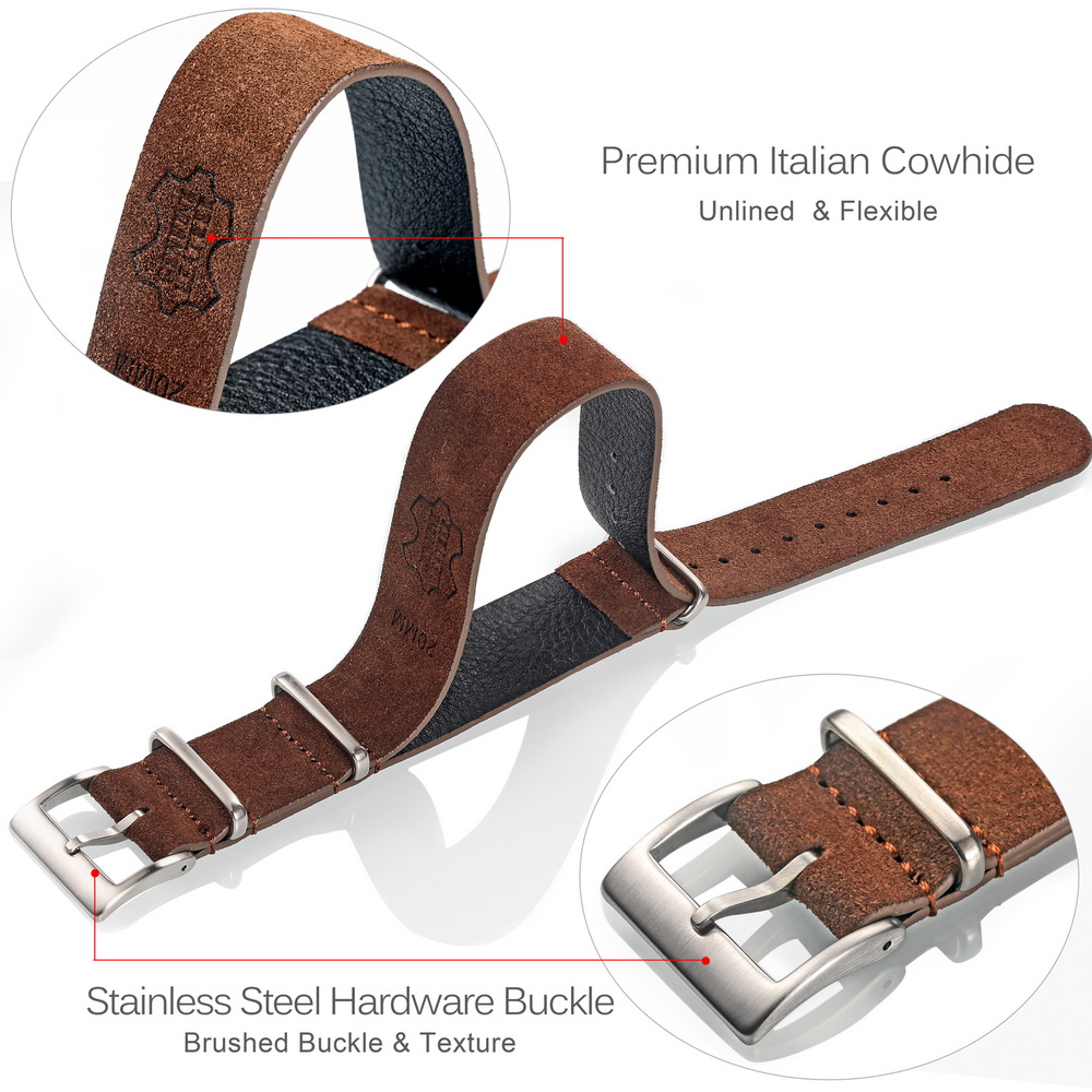 HEMSUT Genuine Leather Watch B - Tropic Strap Vintage ulasan dan harga