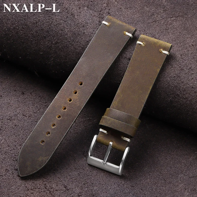 Vintage Oil Wax Leather Watch  - Nato Strap Nylon ulasan dan harga