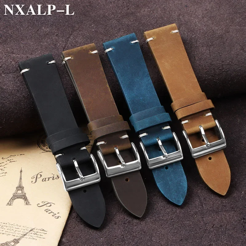Vintage Oil Wax Leather Watch  - Nato Strap Nylon ulasan dan harga