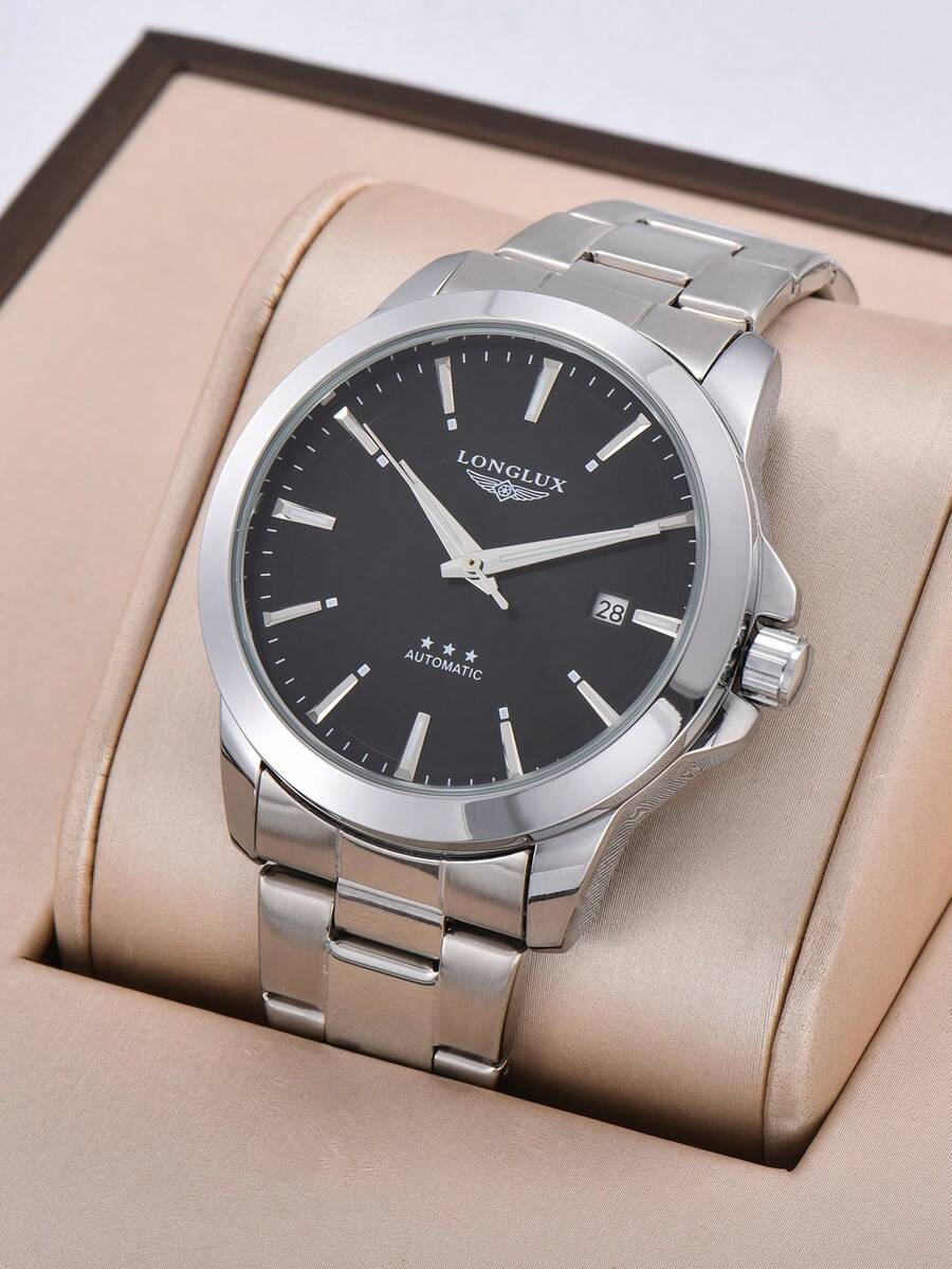 LONGLUX 1pc Men's Automatic Me - Butterfly Clasp Deployant ulasan dan harga