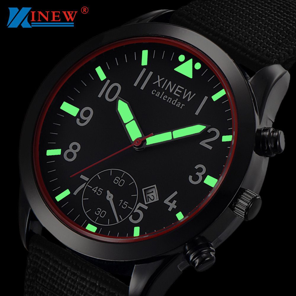 2020 XINEW Watches Men Fashion - Canvas Strap Watch ulasan dan harga