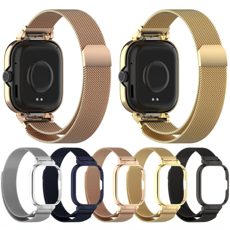 Metal Case+Milanese Loop Strap - Milanese Loop Magnetic ulasan dan harga