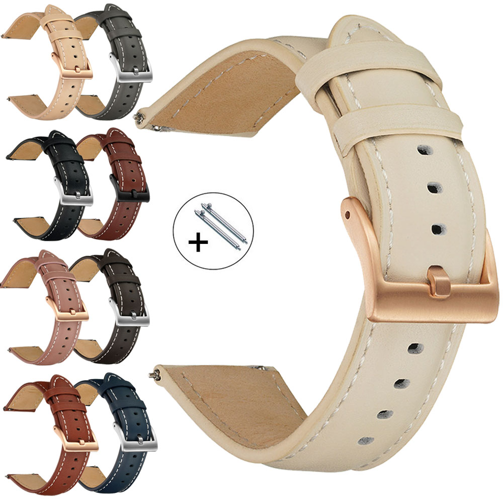 14mm 16mm 18mm 20mm 22mm Genui - Leather Strap Quick Release ulasan dan harga