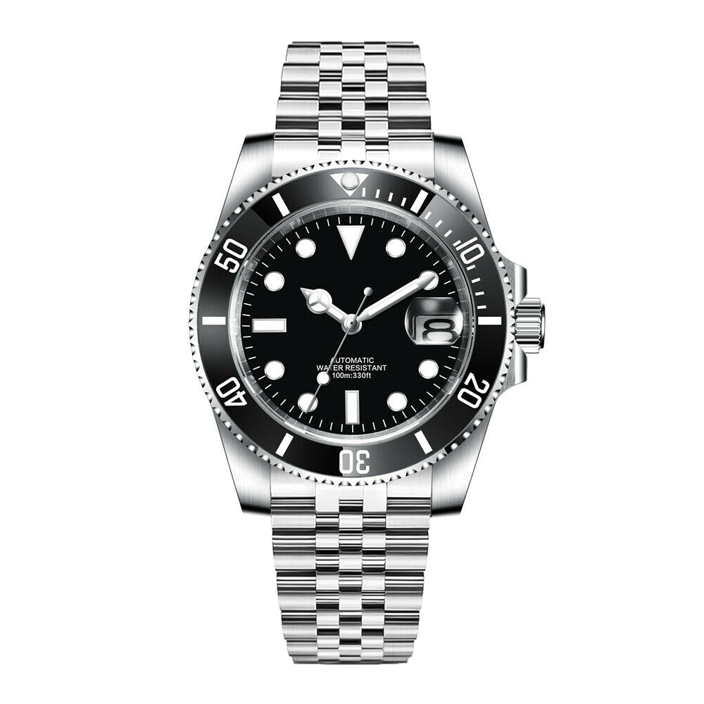DIY Logo 40MM Dive Watch NH35  - Stainless Bracelet Diver ulasan dan harga