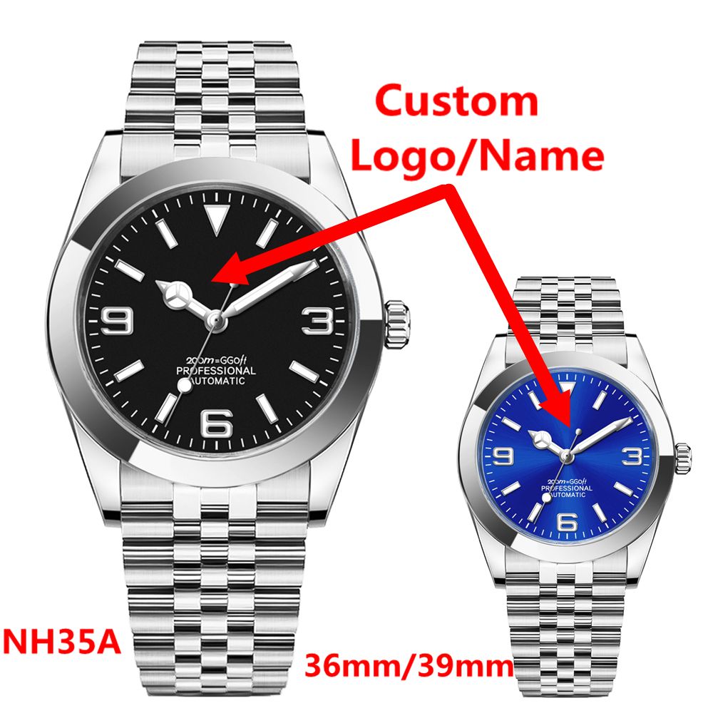 Custom Logo Luxury NH35 Watch  - Stainless Bracelet Diver ulasan dan harga