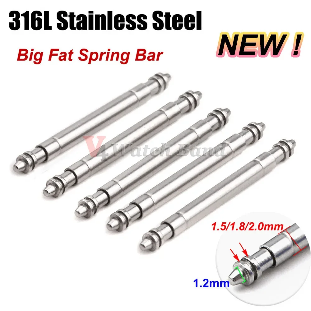 316L Stainless Steel Big Fat W - Spring Bar Tool Set ulasan dan harga