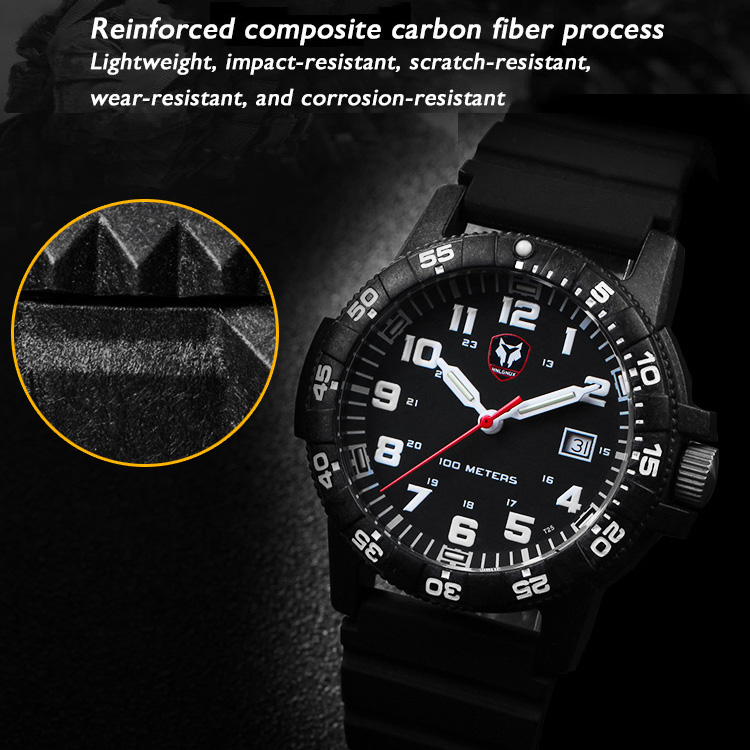 Hnlgnox Mens Pilot Watches Spo - Rubber Strap Diver ulasan dan harga