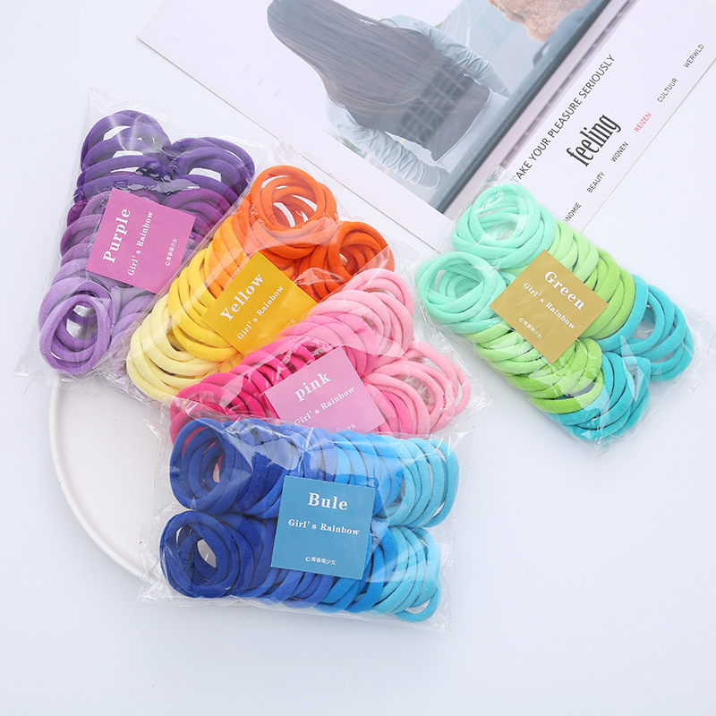 50PCS/Set Women Girls Basic Ha - Silicone Band Women ulasan dan harga