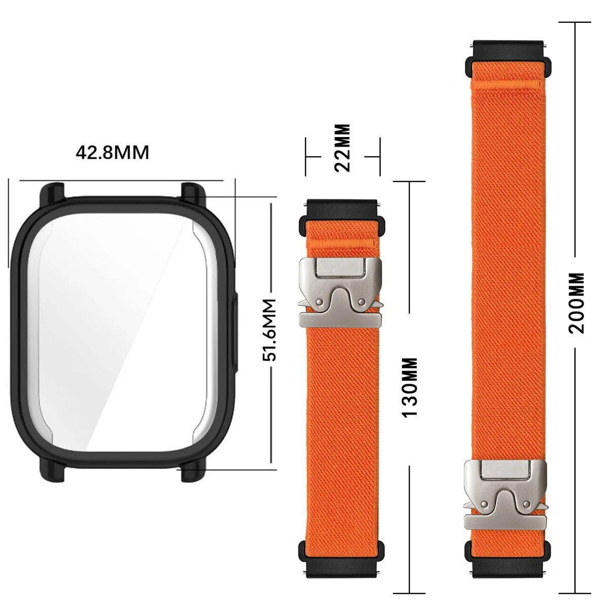 Nylon Straps+ TPU case for Red - Parachute Strap Elastic ulasan dan harga