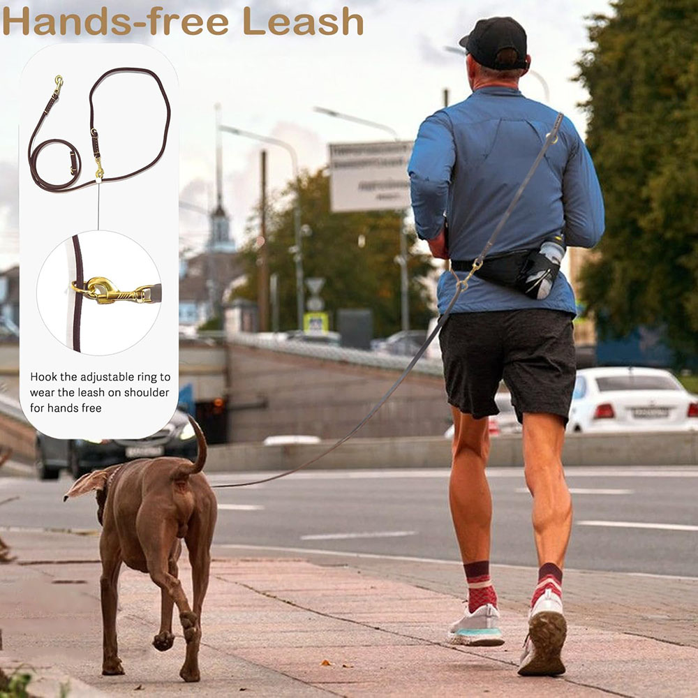 Multi Function Leather Dog Lea - Leather Strap Quick Release ulasan dan harga