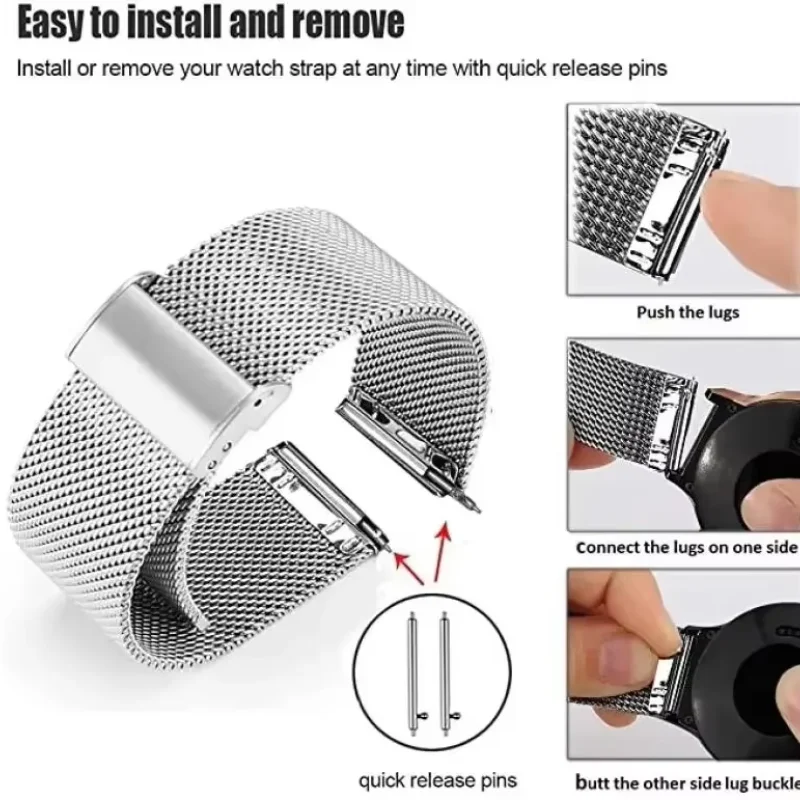 18mm Magnetic Milanese Bracele - Milanese Loop Magnetic ulasan dan harga