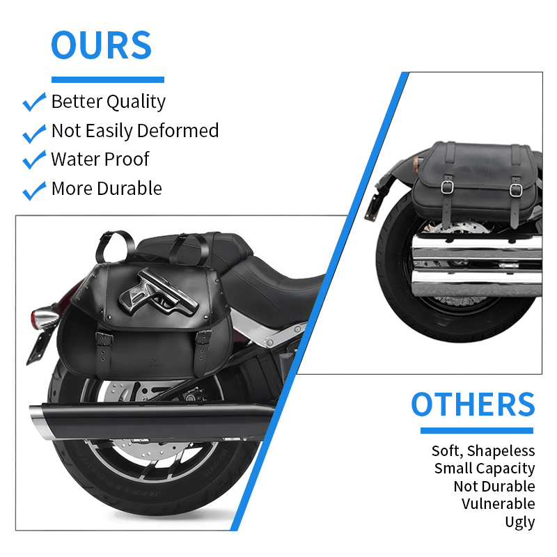 34L Universal Motorcycle PU Le - Leather Strap Quick Release ulasan dan harga