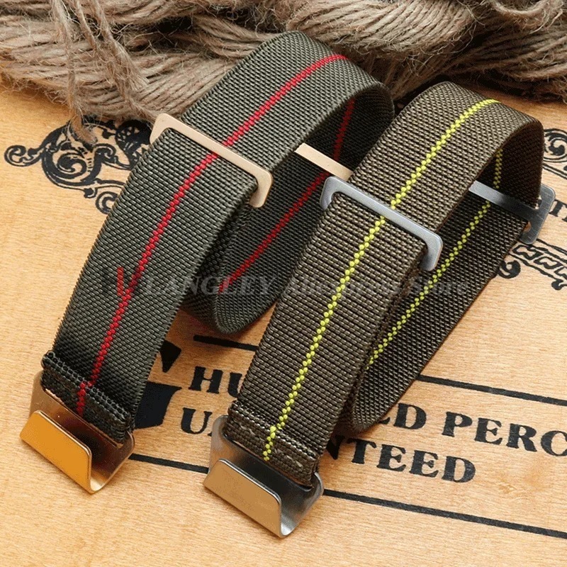 Elastic Nylon Watch Band for S - Parachute Strap Elastic ulasan dan harga