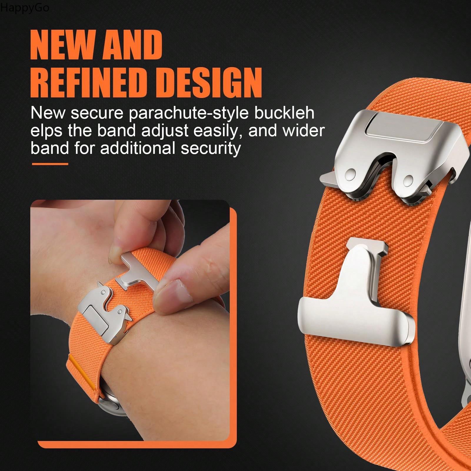Wide Stretchy Nylon Wrist Stra - Parachute Strap Elastic ulasan dan harga