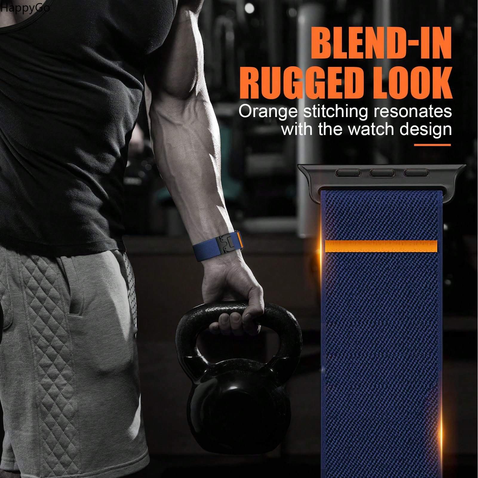 Wide Stretchy Nylon Wrist Stra - Parachute Strap Elastic ulasan dan harga