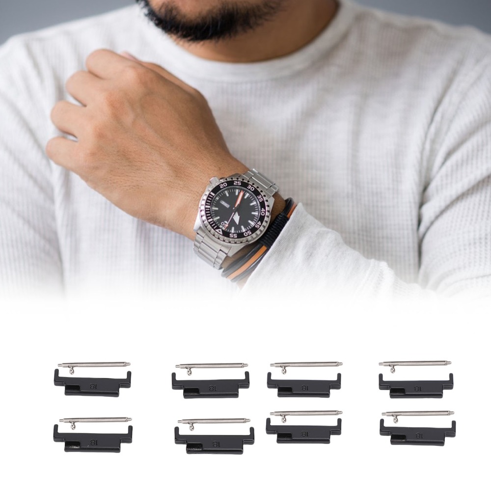 4 Pairs Metal Metal Watch Band - Strap Change Adapter ulasan dan harga